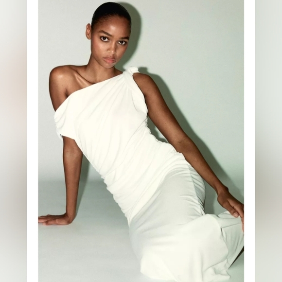 Zara Asymmetric Midi Dress - Picture 5 of 10